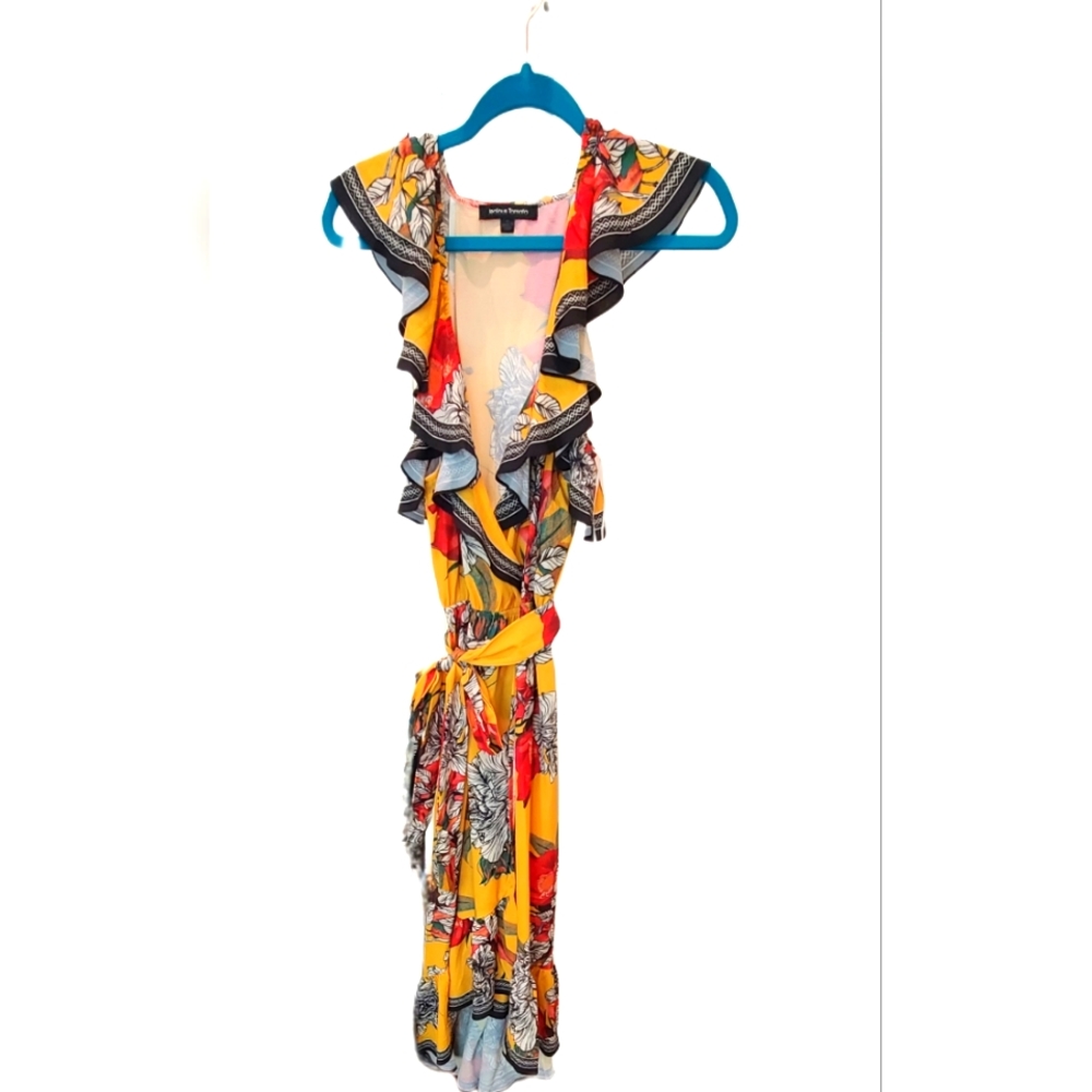 🔷️💲ALE!!!!🔷️ Jealous Tomato M Hi-Lo Maxi Dress, Mustard,  NWOT